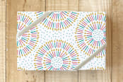 "concentric modern birthday candles" - Wrapping Paper in white by clearlytangled studio - Front