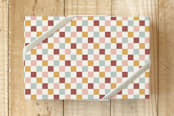 "Checkerboard Gift Wrap" - Wrapping Paper in Currant by Amber Barkley - Front