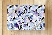 "Dreamy Flowers Wrapping Paper" - Wrapping Paper in Blue Bells by Stick and Petal - Front