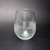 "Knoxville, Tennessee Skyline Stemless Wine Glass" - Drinkware in clear by stephanie miller 1