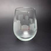 "Orlando, Florida Skyline Stemless Wine Glass" - Drinkware in clear by stephanie miller 1
