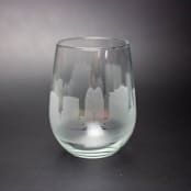 "Orlando, Florida Skyline Stemless Wine Glass" - Drinkware in clear by stephanie miller 1