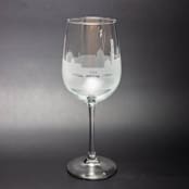 "Florence, Italy Skyline Wine Glass" - Drinkware in clear by stephanie miller 1