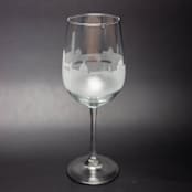 "Florence, Italy Skyline Wine Glass" - Drinkware in clear by stephanie miller 1