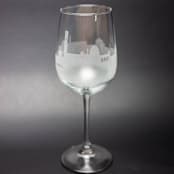 "Florence, Italy Skyline Wine Glass" - Drinkware in clear by stephanie miller 1