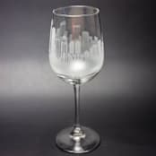 "Seattle, Washington Skyline Wine Glass" - Drinkware in clear by stephanie miller 1