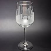 "Seattle, Washington Skyline Wine Glass" - Drinkware in clear by stephanie miller 1