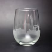 "Venice, Italy Skyline Stemless Wine Glass" - Drinkware in clear by stephanie miller 1