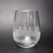 "Venice, Italy Skyline Stemless Wine Glass" - Drinkware in clear by stephanie miller 1