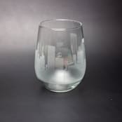 "Baltimore, Marlyand Stemless Skyline Wine Glass" - Drinkware in clear by stephanie miller 1