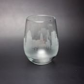 "Baltimore, Marlyand Stemless Skyline Wine Glass" - Drinkware in clear by stephanie miller 1