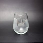 "St. Louis, Missouri Skyline Stemless Wine Glass" - Drinkware in clear by stephanie miller 1
