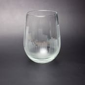 "Atlanta, Georgia Skyline Stemless Wine Glass" - Drinkware in clear by stephanie miller 1