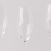 "SET OF 4 - SIREN STEMWARE // CHAMPAGNE FLUTE IN CLEAR" - Drinkware in clear by borrowed BLU