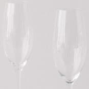 "SET OF 4 - SIREN STEMWARE // CHAMPAGNE FLUTE IN CLEAR" - Drinkware in clear by borrowed BLU