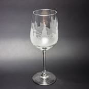 "New York City, New York Skyline Wine Glass" - Drinkware in clear by stephanie miller 1