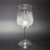"New York City, New York Skyline Wine Glass" - Drinkware in clear by stephanie miller 1