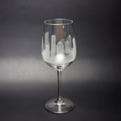 "Houston, Texas Skyline Wine Glass" - Drinkware in clear by stephanie miller 1
