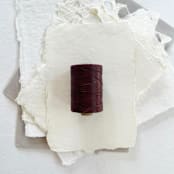 "Maroon Waxed Linen Twine, 2-Ply" - Ribbons in red by Jenny Sanders