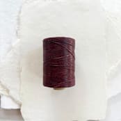 "Maroon Waxed Linen Twine, 2-Ply" - Ribbons in red by Jenny Sanders