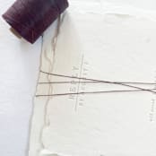 "Maroon Waxed Linen Twine, 2-Ply" - Ribbons in red by Jenny Sanders