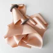 "2" Silk Ribbon - Pale Terracotta" - Ribbons in orange by Honey Silks Co