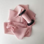 "2" Signature Sheer - Pinky Mauve" - Ribbons in pink by Honey Silks Co
