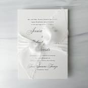 "2" Signature Sheer - Crisp White" - Ribbons in white by Honey Silks Co