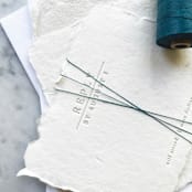 "Peacock Blue Waxed Linen Twine, 2-ply" - Ribbons in blue by Jenny Sanders