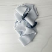 "Heirloom Collection Silk Ribbon - Pale Dusty Blue 2"" - Ribbons in blue by Honey Silks Co