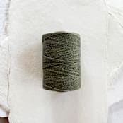 "Sage Waxed Linen Twine, 2-Ply" - Ribbons in green by Jenny Sanders