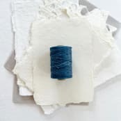 "Denim Waxed Linen Twine, 2-Ply" - Ribbons in blue by Jenny Sanders