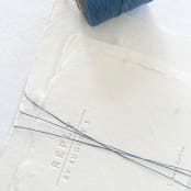 "Denim Waxed Linen Twine, 2-Ply" - Ribbons in blue by Jenny Sanders