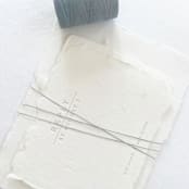 "Slate Grey Waxed Linen Twine, 2-Ply" - Ribbons in gray by Jenny Sanders