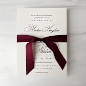 "3/4" x 5 Yards Cotton Ribbon - Beetroot" - Ribbons in red by Honey Silks Co