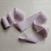 "Silk Ribbon - Dusty Mauve // 3 yards" - Ribbons in pink by Clover and Lamb