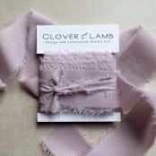 "Silk Ribbon - Dusty Mauve // 3 yards" - Ribbons in pink by Clover and Lamb
