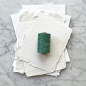 "Sea Green Waxed Linen Twine, 2-ply" - Ribbons in green by Jenny Sanders
