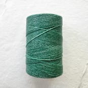 "Sea Green Waxed Linen Twine, 2-ply" - Ribbons in green by Jenny Sanders