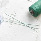"Sea Green Waxed Linen Twine, 2-ply" - Ribbons in green by Jenny Sanders
