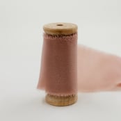"Silk Wedding Ribbon Dusty Rose 2" Wide" - Ribbons in pink by Jordan Perry