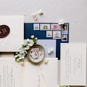 "CUSTOM Postage Set (CURRENT + Vintage stamps) // Set of 10 // $1.90 in postage" - Postage Stamps in gold by Flourish Fine Writing