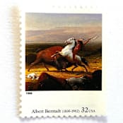 "Albert Bierstadt's "The Last of the Buffalo" Postage Stamps | Four Centuries of American Art Series | Vintage Unused USPS Postage 32c | Pack of 10" - Postage Stamps in multicolor by Jennifer Kramer