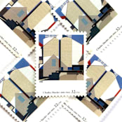 "Charles Sheeler's "Two Against the White" Postage Stamps | Four Centuries of American Art Series | Vintage Unused USPS Postage 32c | Pack of 10" - Postage Stamps in multicolor by Jennifer Kramer