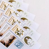 "CUSTOM Vintage Postage Set // Set of 10 // $1.63 in postage" - Postage Stamps in multicolorassorted-colors by Flourish Fine Writing