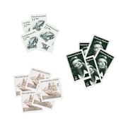 "Timeless and Elegant Black and White Postage Set // Set of 5 // $.92 in postage per set" - Postage Stamps in black by Flourish Fine Writing
