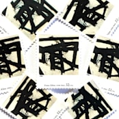 "Franz Kline's "Mahoning" Postage Stamps | Four Centuries of American Art Series | Vintage Unused USPS Postage 32c | Pack of 10" - Postage Stamps in black by Jennifer Kramer