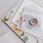 "Flat Lay Vintage Postage Styling Set // Set of 20 // Assorted Stamps for Photos" - Postage Stamps in multicolorassorted-colors by Flourish Fine Writing