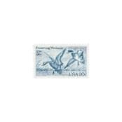 "20 Cent Preserving Wetlands Postage Stamps // Set of 10 // UNUSED Vintage stamps" - Postage Stamps in blue by Flourish Fine Writing