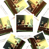 "Edward Hopper's "Nighthawks" Postage Stamps | Four Centuries of American Art Series | Vintage Unused USPS Postage 32c | Pack of 10" - Postage Stamps in multicolor by Jennifer Kramer